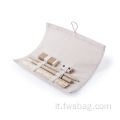 Cotton Small Affacile Stucchero a penna per sacchetto di cartoleria di biancheria